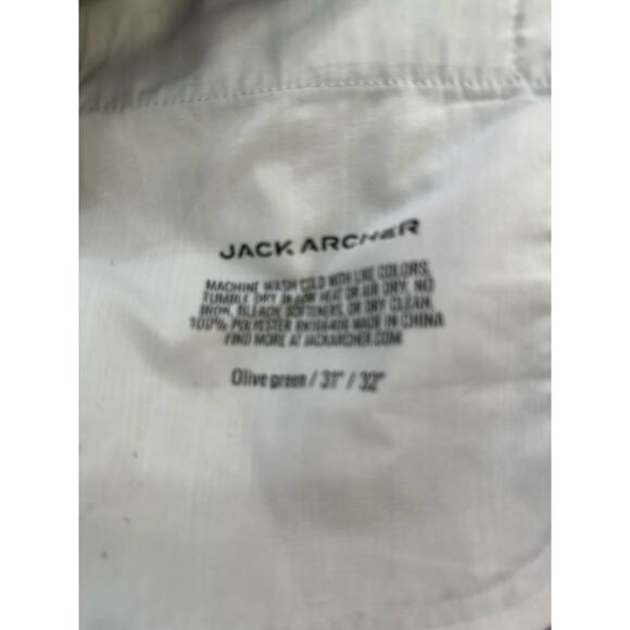 Jack Archer Men's Olive Green Jetsetter Slim Fit Tech Chino Pant Size 32 - Picture 6 of 10